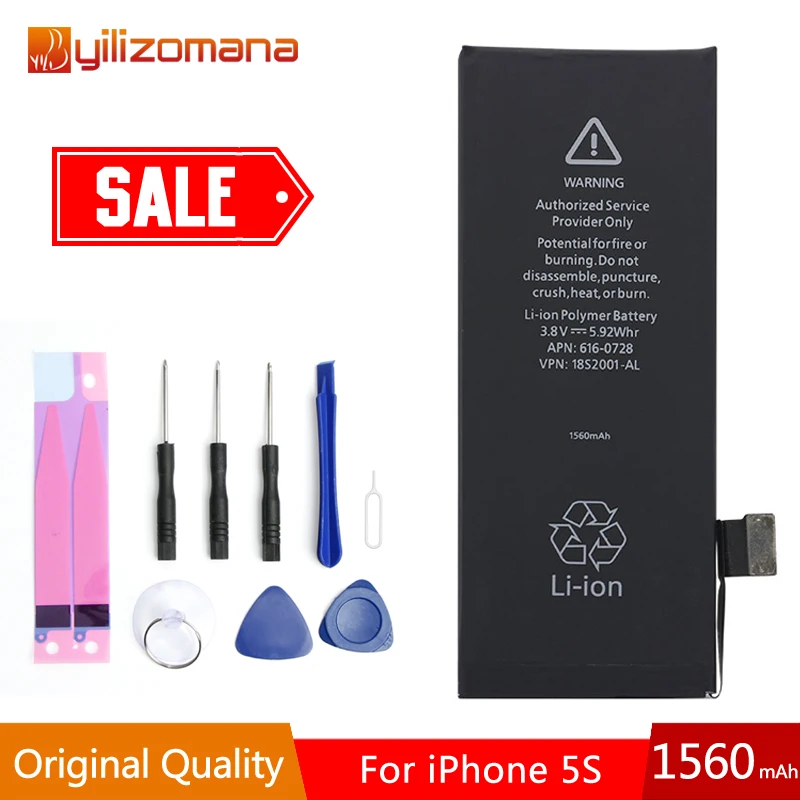 YILIZOMANA Original Mobile Phone Battery For iPhone5s 6 6s Replacement Batterie Internal Bateria For iPhone 6plus battery - Цвет: For iPhone 5S