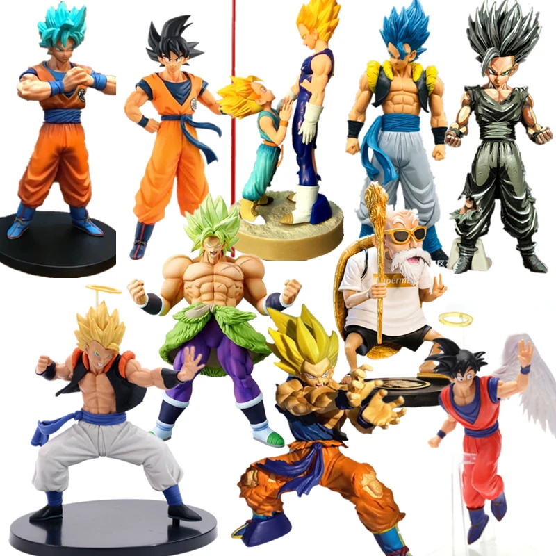 Anime Action Figure Dragon Ball Z Super Saiyan Goku Vegeta Statuetta Dragon Ball Desktop Figurine Collezione Decorazione Giocattolo