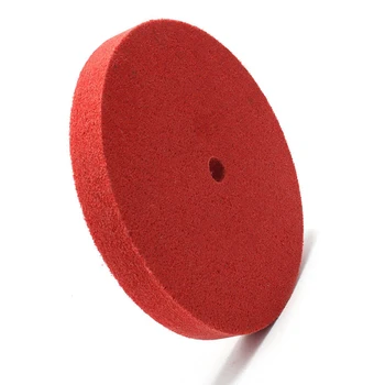 

1Pc 200mm Round Red Nylon Fiber Polishing Wheel Felt Buffing Polishers Pad Buffer Disc Tools