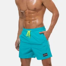 Лучшие продажи многоцветные мужские озеро синий плавание серфинг простые Пляжные Шорты повседневные дышащие карманы одежда для плавания без логотипа