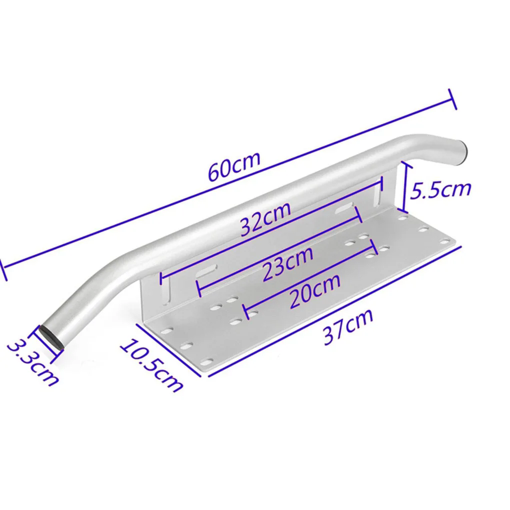 Автомобиль 2" Серебряный бык алюминиевый бык бар передний бампер номерной знак задний светильник кронштейн держатель Рабочий держатель лампы