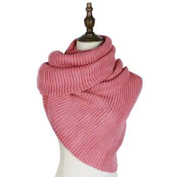 

acrylic long elastic warm knit shwals wraps new pure colors gold thread knitted scarfs winter stole bufanda mujer cashmere scarf