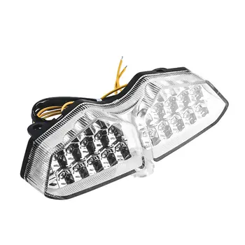 

For Yamaha YZF R6 YZF-R6 2003 2004 2005 Integrated LED Turn Signals Brake Tail Light Clear