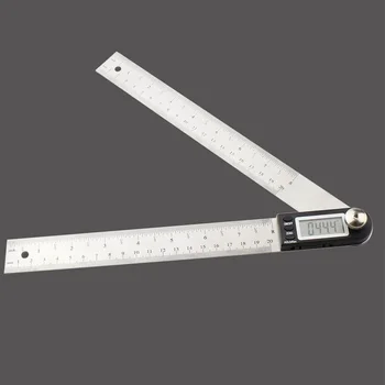 

11" Electronic Digital Protractor Angle Meter Goniometer Finder Miter 360 Degree Digital Gauge 200mm Right Angle Working Tool