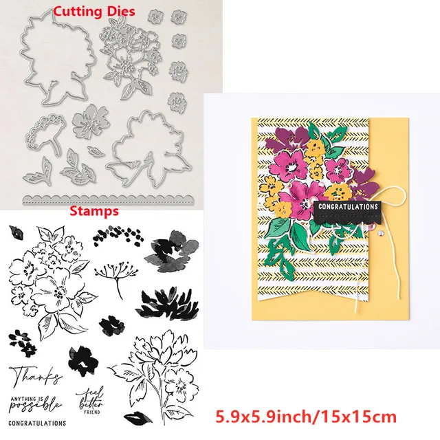 Cooking Tools Flowers  Trees Stars Cats Sending Hugs Transparent Clear Stamps And Dies for DIY Scrapbooking Craft Cards 2021 New 11