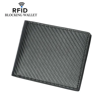 

2020 new men's short wallet RFID anti-theft swipe bag leather men's wallet credit card holder multi-card bit card holder Purse
