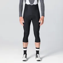 Черный теплый флисовый зимний комбинезон шорты велосипедные штаны с высокой плотностью подушки высокого качества ткань для длительной езды