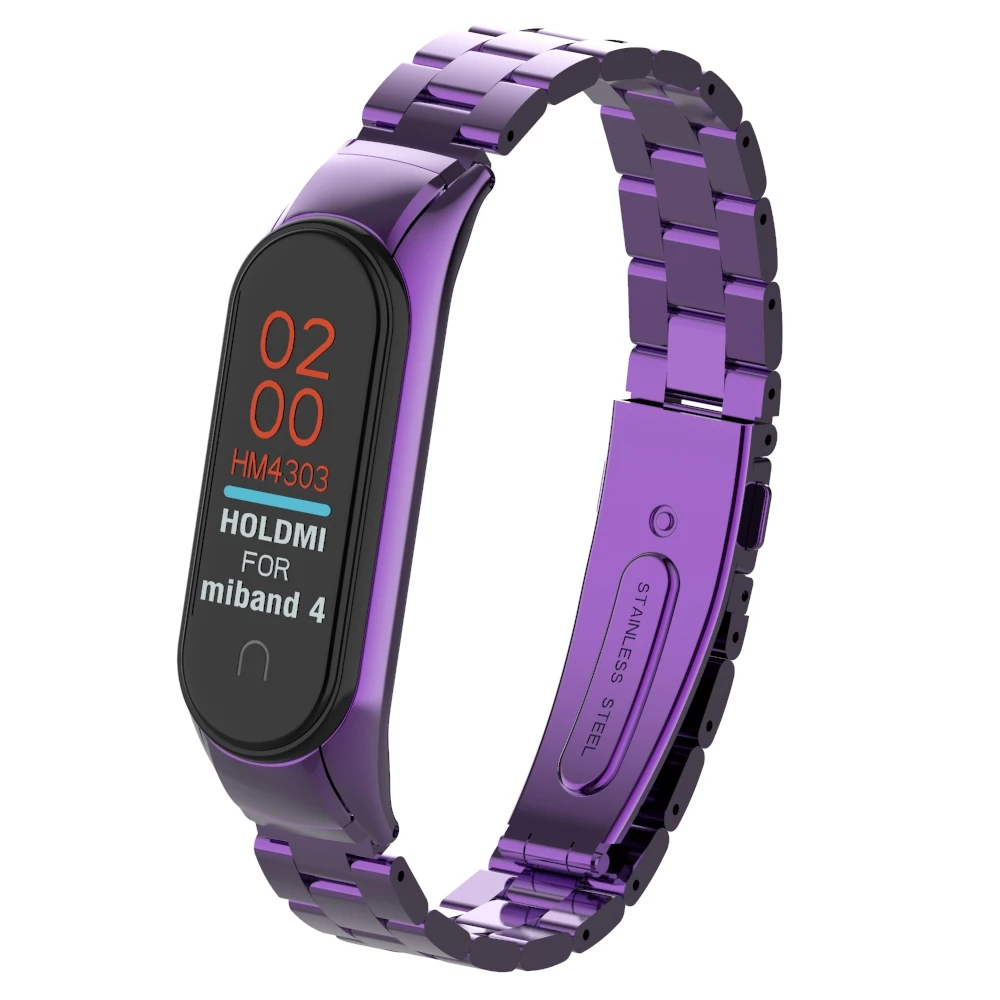 

Wrist Strap For Xiaomi Band 4 3 Metal Stainless Steel Strap Fitness Sport Strap For Xiaomi Mi Band 3 4 Wristband Miband 4 3