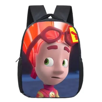 

Cartoon the fixies Backpack SchoolBags girls boys teenager orthopedic school bag packbags mochila escolar bookBag