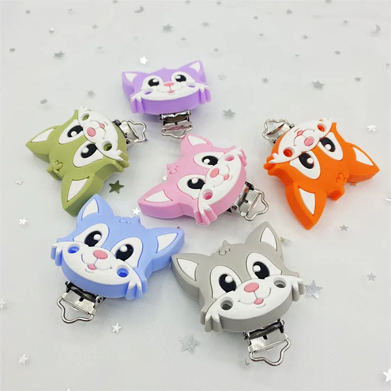 Silicone Pacifier Clip 3pc Bear DIY combination Baby Molar Teether Necklace Beads Tool pacifier clip chain accessories teether clip beads baby silicone accessories