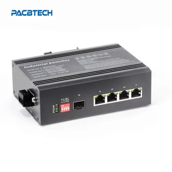 

100M Industrial SFP Fiber Switch Unmanaged 1SFP Slot+4RJ45 Port Fiber Optic Switch