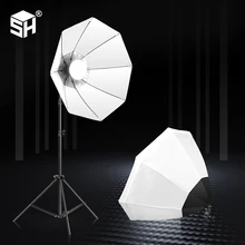Photography Softbox Kit Portable Octagon Softbox 70W LED Light Brightness Flash Umbrella With 2M Stand Photo Studio Equipment