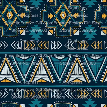 

ethnic minority blue Style African stretch Bohemia Polyester Fabric Wholesale High Quality Ankara African Print Fabric