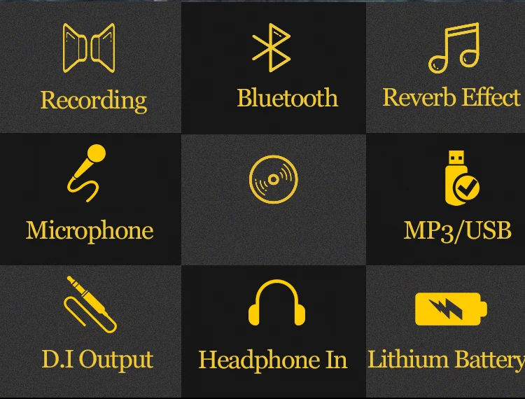 Coolmusic BP40 40 Вт bluetooth усилитель открытый вокальный усилитель акустической гитары