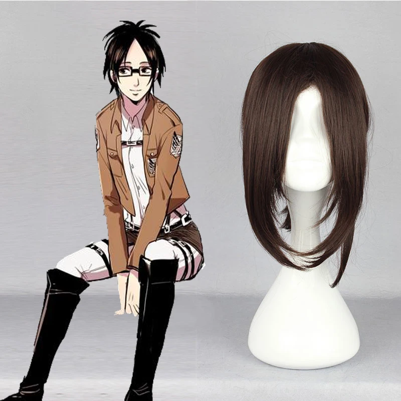 

Anime Attack On Titan Cosplay Wig Hange Zoe Cosplay Wigs Heat Resistant Synthetic Halloween Carnival Party Shingeki No Kyojin