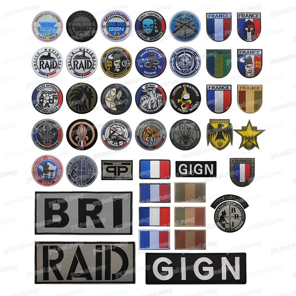 Patch Euro 2024 Emblema Ricamato 3D PVC GIGN Polizia Francia, Con - Foto 10