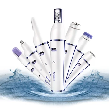 

7-IN-1 Multifunctional USB Grooming Kit Face Hair Trimmer Eyebrow Nose Hair Remover Face Massager Cleansing Brush Nail Polisher