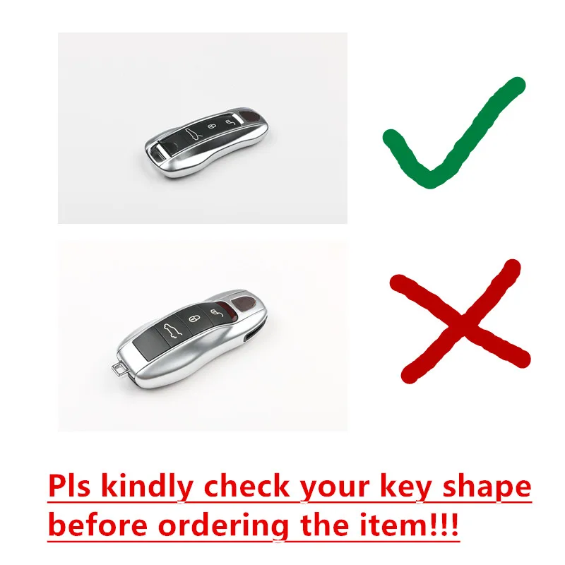 Car Key Shell For Porsche Panamera 17+ Cayenne Remote Fob Key Case Cover ABS