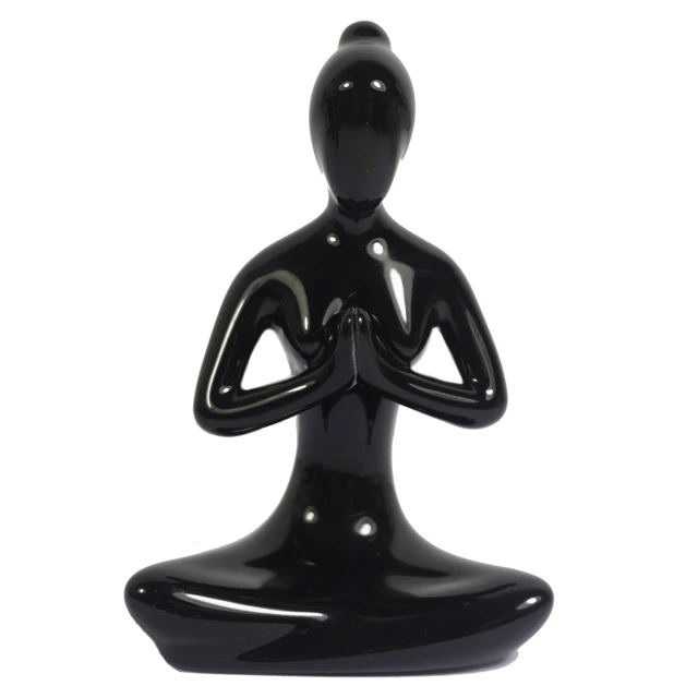 Decorative Porcelain Ceramic Yoga Pose Yoga Figurine Statue Yoga