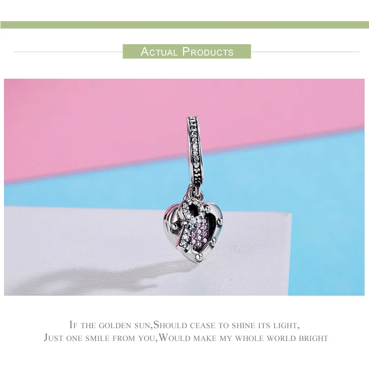 Подходит Pandora Шарм браслет подвески, ожерелья подвеска из серебра 925 женщина DIY высокое ювелирное изделие подарок