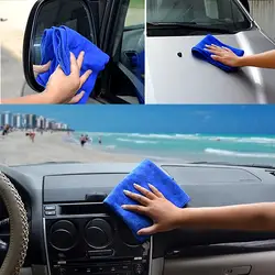 2 шт., детализирующая тряпка для мытья автомобиля, синяя мягкая впитывающая ткань, полотенца для чистки из микрофибры toalla microfibra