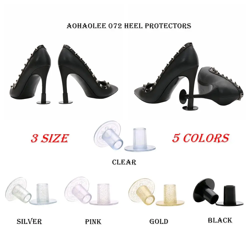 25 Pairs/lot High Heeler Latin Stiletto Shoes Heel Covers Cap Heel