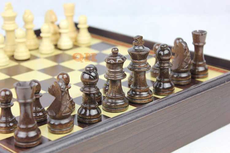 Jeu d'échecs en bois, jeu de société échiquier