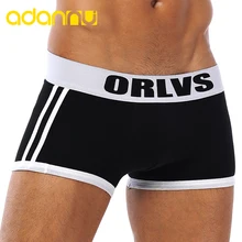 Фирменное удобное нижнее белье мужчины боксеры дышащие хлопковые мужские трусы Cueca Tanga быстросохнущие мужские пижамы мужской OR40