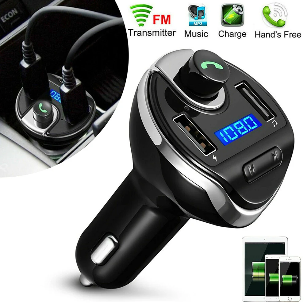Беспроводной автомобильный Bluetooth MP3 Playe fm-передатчик Hands-free автомобильный комплект аудио 3.1A двойной usb порт быстрое зарядное устройство MP3 радио адаптер