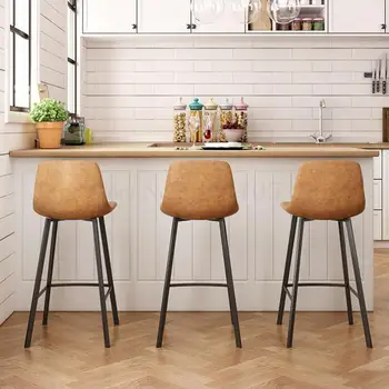 

Nordic Bar Chair Is Contemporary And Contracted, Wrought Iron Bar Chair At The Front Desk, Tall Foot Chair Backrest Retro Househ