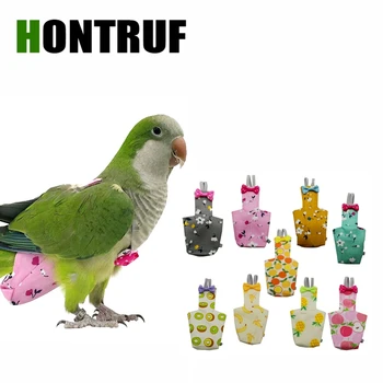 

Bird Clothing Parrot Clothes Cockatiels Monk Parakeet Peony Parrot Budgerigar Small Medium Pet Bird Diapers Parrot Flight Suit