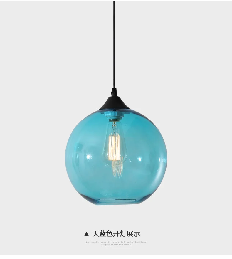 Североевропейский Стиль Ресторан небольшой Droplight цвет Золотая рыбка чаша стеклянная современная люстра в минималистическом стиле барная стойка кофе Sho