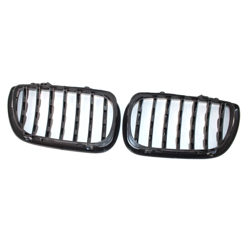 1 пара Abs передняя ноздри для B-m-w 3 серии E46 4 двери 02-05 318I 320I 325I 330I Алмазная решетка Meteor Стиль переднего бампера