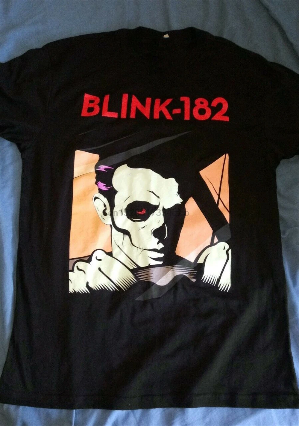 Blink 182 рубашка среднего размера с подписью Трэвиса Баркера Nwt популярная верхняя