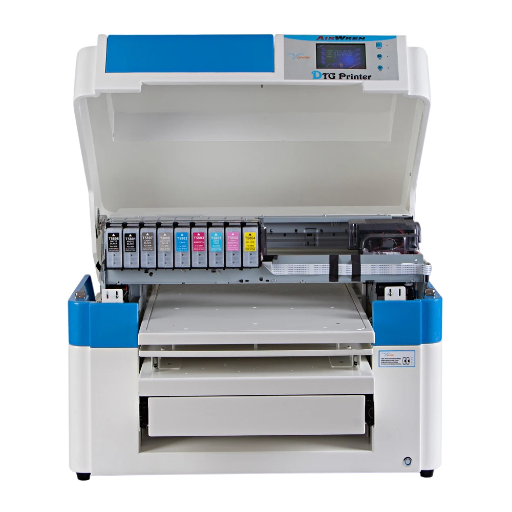  3d effect digital fabric t-shirt printing machine A2 DTG direct to garment printer