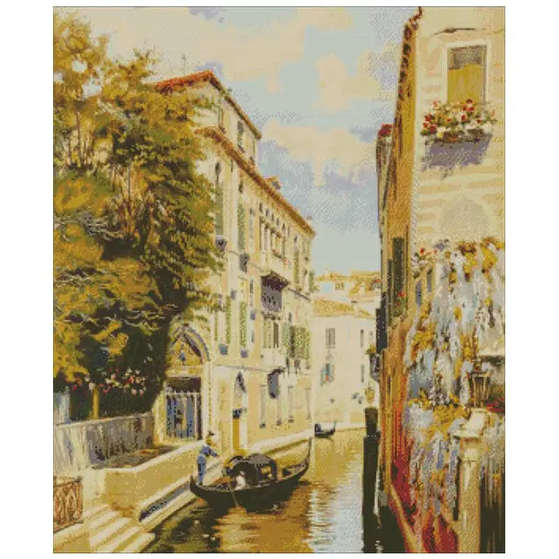 

Venice Grand Canal patterns Counted Cross Stitch 11CT 14CT 18CT DIY Cross Stitch Kits Embroidery Needlework Sets home decor