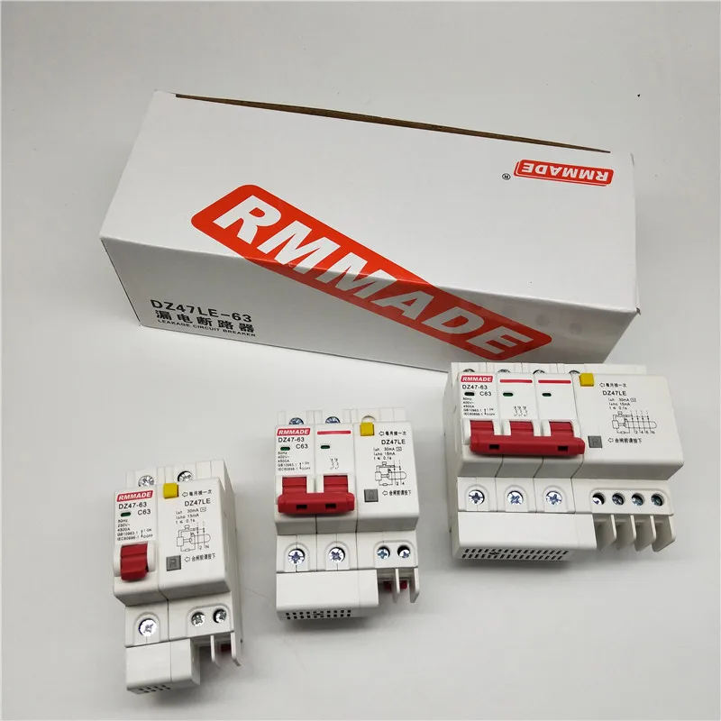 Z47LE-63 1P 2P 3P 4P 10A 16A 20A 25A 32A 40A 50A 63A остаточный ток прерыватель цепи при утечке на землю ELCB RCBO