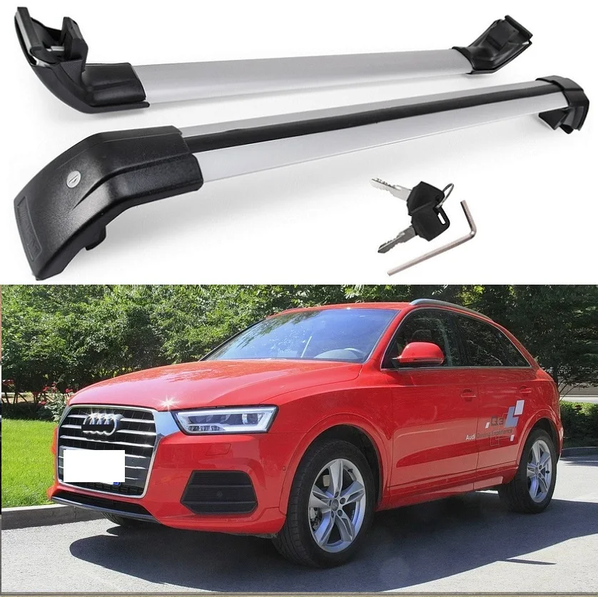 Lockable for Audi Q3 2013 2019 top cargo carrier baggage luggage rack