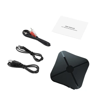 

Bluetooth 5.0 Transmitter Receiver Wireless Audio Adapter 2In1 Music 3.5mm AUX for Car Audio TV PC
