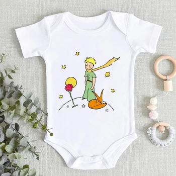 

Young Prince Newborn Clothes Hipster Spring Summer Baby Girl Boy Jumpsuits Pretty And Creative Graphic White Ropa De Debe Niña