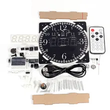 Полноцветный RGB большой экран многофункциональные электронные часы DIY Kit светильник цифровой ламповый дисплей модуль MCU светодиодный часы