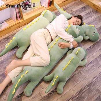 

peluche 100cm big size Dinosaur Plush Toys soft Appease Sleeping Pillow Doll Animal Cute Cartoon Stuffed Toy Dolls for gifts
