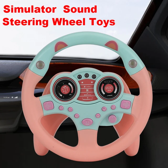 Children's Toy Simulation Copilots Steering Wheel Toys Car Remote Control Toys Early Education Learning Sounding Toys Kids Gifts 1