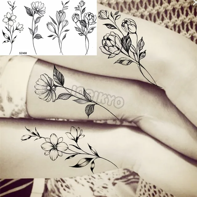 Black poppy flower outlineVector illustration for iconstickerprintable  and tattoo 7331850 Vector Art at Vecteezy
