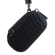 Модная мужская кожаная сумка на молнии для ключей от автомобиля, Повседневная Высококачественная ключница для ключей от автомобиля, кошелек, сумка, брелок, ключница, Органайзер