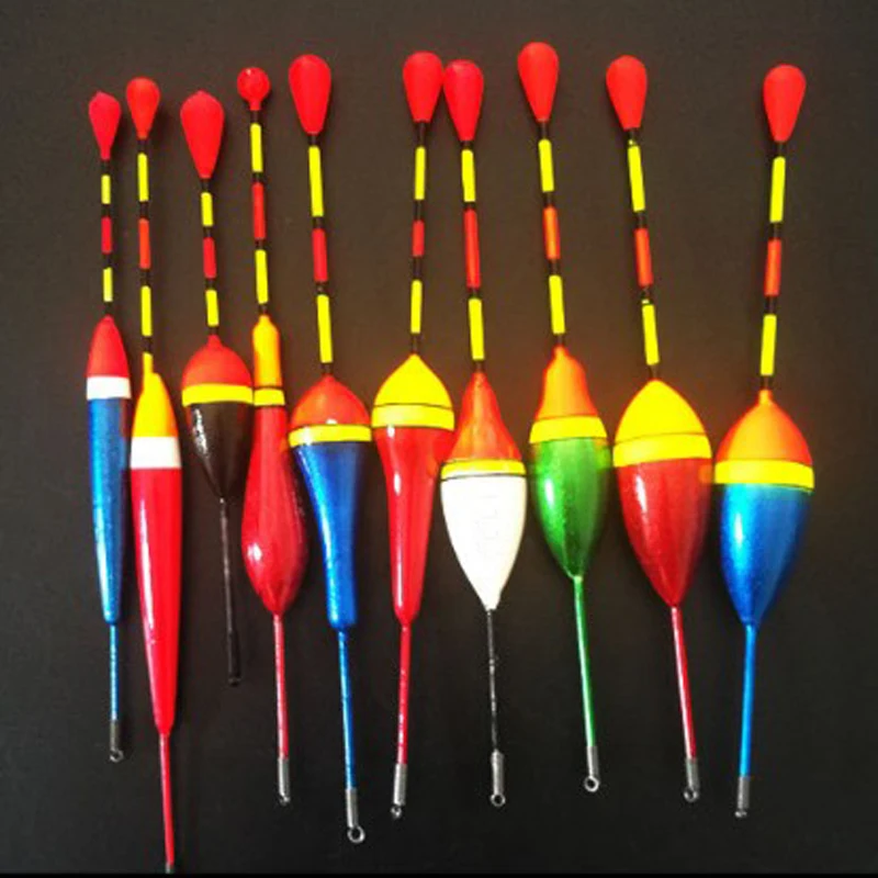 10 шт./лот набор рыболовных поплавков буй поплавок рыболовная легкая палка