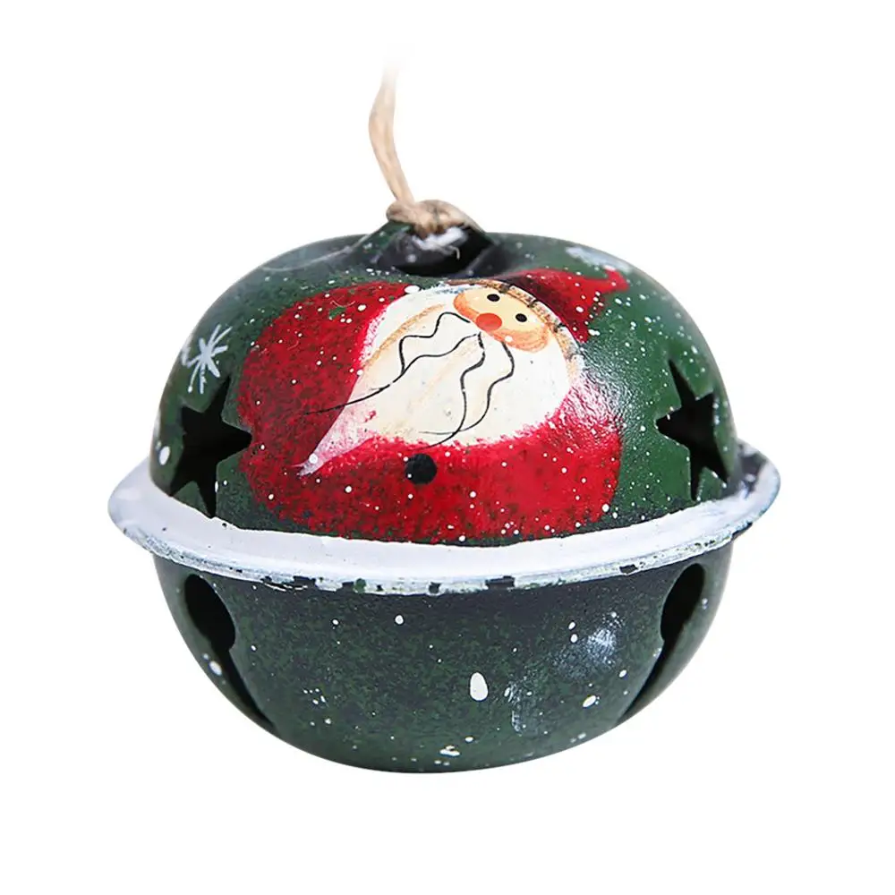 1pc Iron Bell Christmas Decorations Xmas Ornaments Bell Pendant Christmas Tree Accessories Hanging Bell adornos de navidad FDH