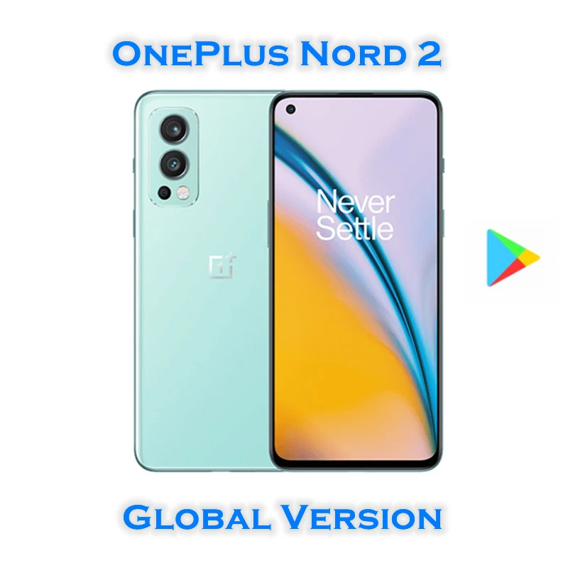 oneplus cell phone models Global Version OnePlus Nord 2 5G MobilePhone Dimensity 1200-AI Octa Core 6.43 Inch Fluid AMOLED 50MP Triple Camera NFC WiFi 6 oneplus nord top model