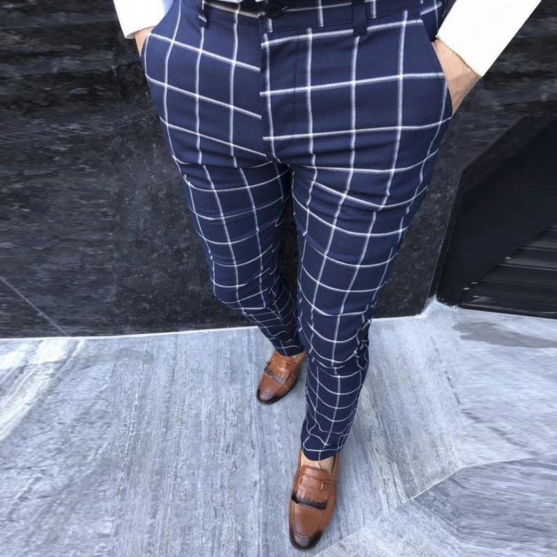 business casual plaid pants