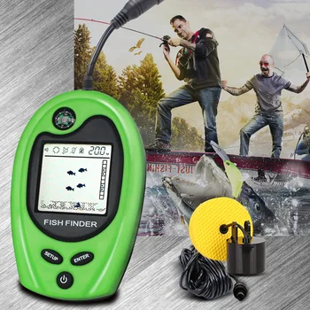 

Fishing Sonar Portable Wired Fish Finder Sounder Fish Alarm Fishfinder 100M Fishing Echo Sounder Fish Detector Fishing Finder